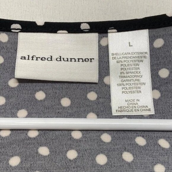 Alfred Dunner Spring Bliss Blouse Large Multicolor Layered Semi Sheer $50 NWT - Picture 5 of 9